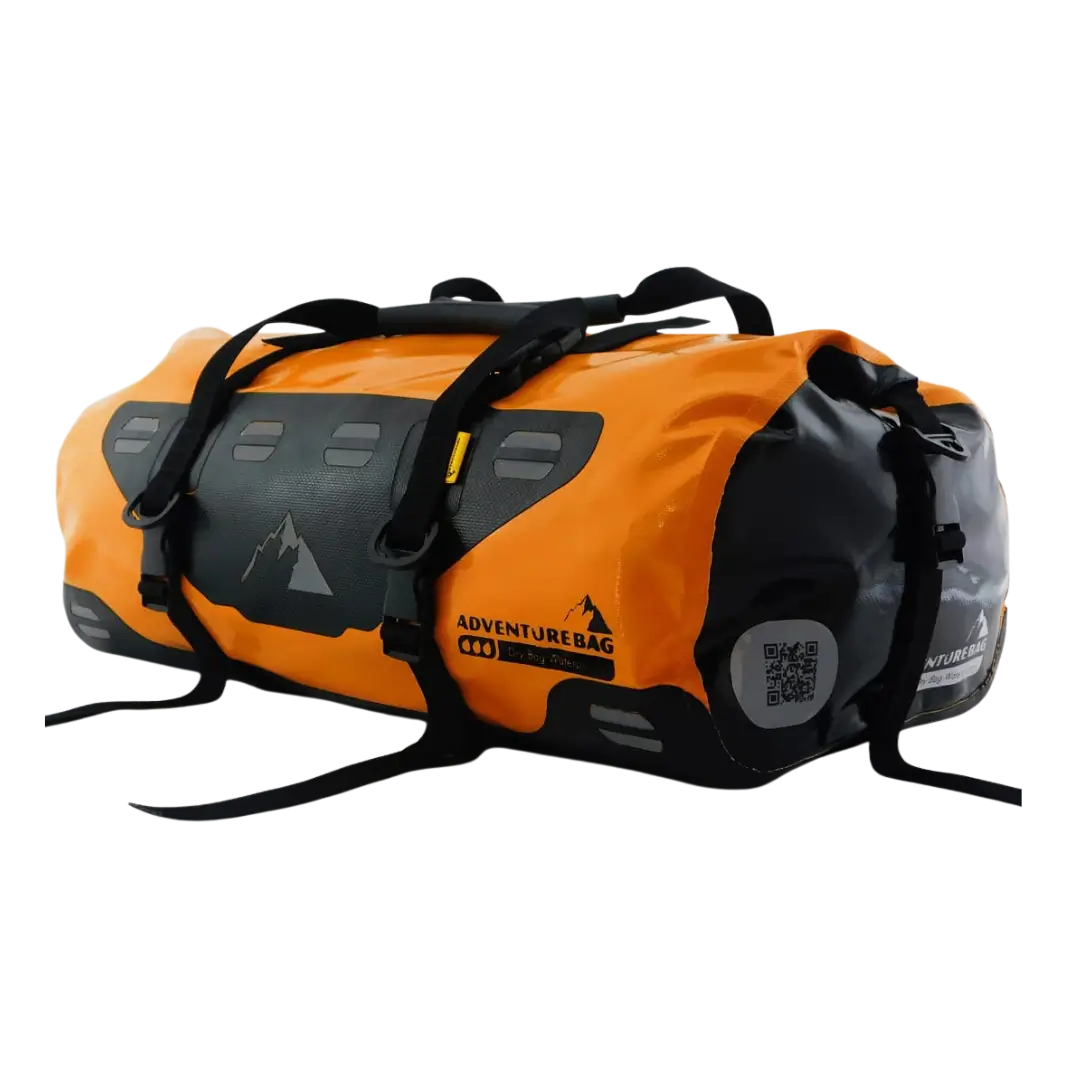 BOLSO PARA MOTO IMPERMEABLE ADVENTURE BAG DRYBAG 35 LTS NARANJO