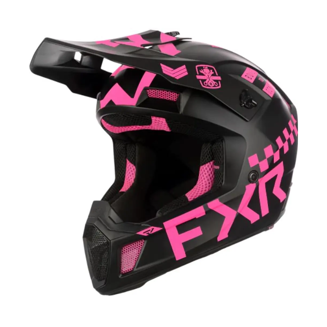 CASCO DE MOTO FXR CLUTCH GLADIATOR ROSADO
