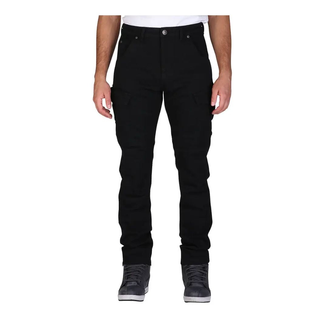 JEANS DE MOTO MODEKA BRANDON CARGO NEGRO