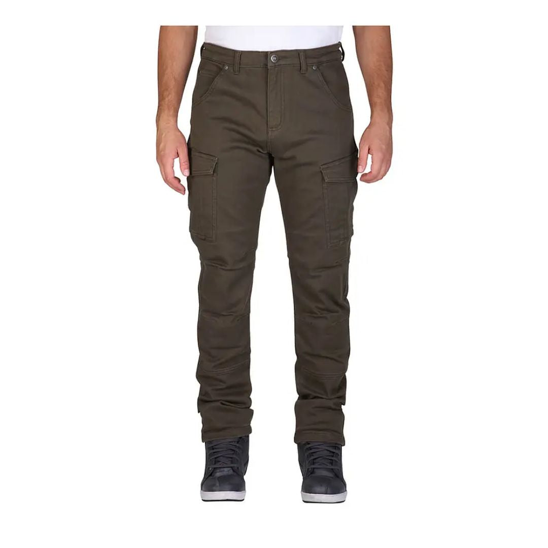 JEANS DE MOTO MODEKA BRANDON CARGO OLIVE