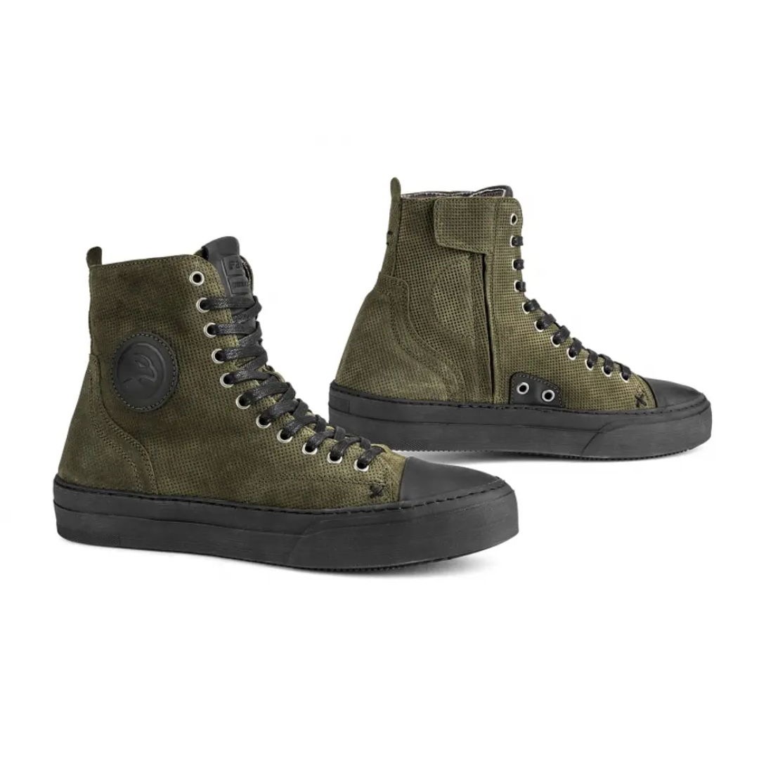 ZAPATILLAS DE MOTO FALCO LENNOX VERDE MILITAR