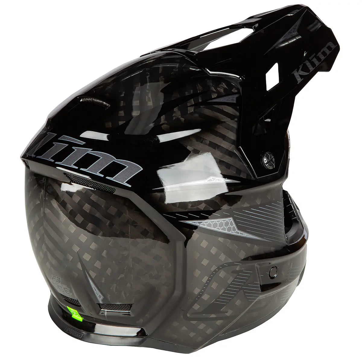 CASCO DE MOTO KLIM F3 CARBON PRO OFF-ROAD STRIKER CARBON GLOSS BLACK