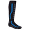KLIM AGGRESSOR SOCK 2.0 BLACK ELECTRIC BLUE MOTORCYCLE SOCKS