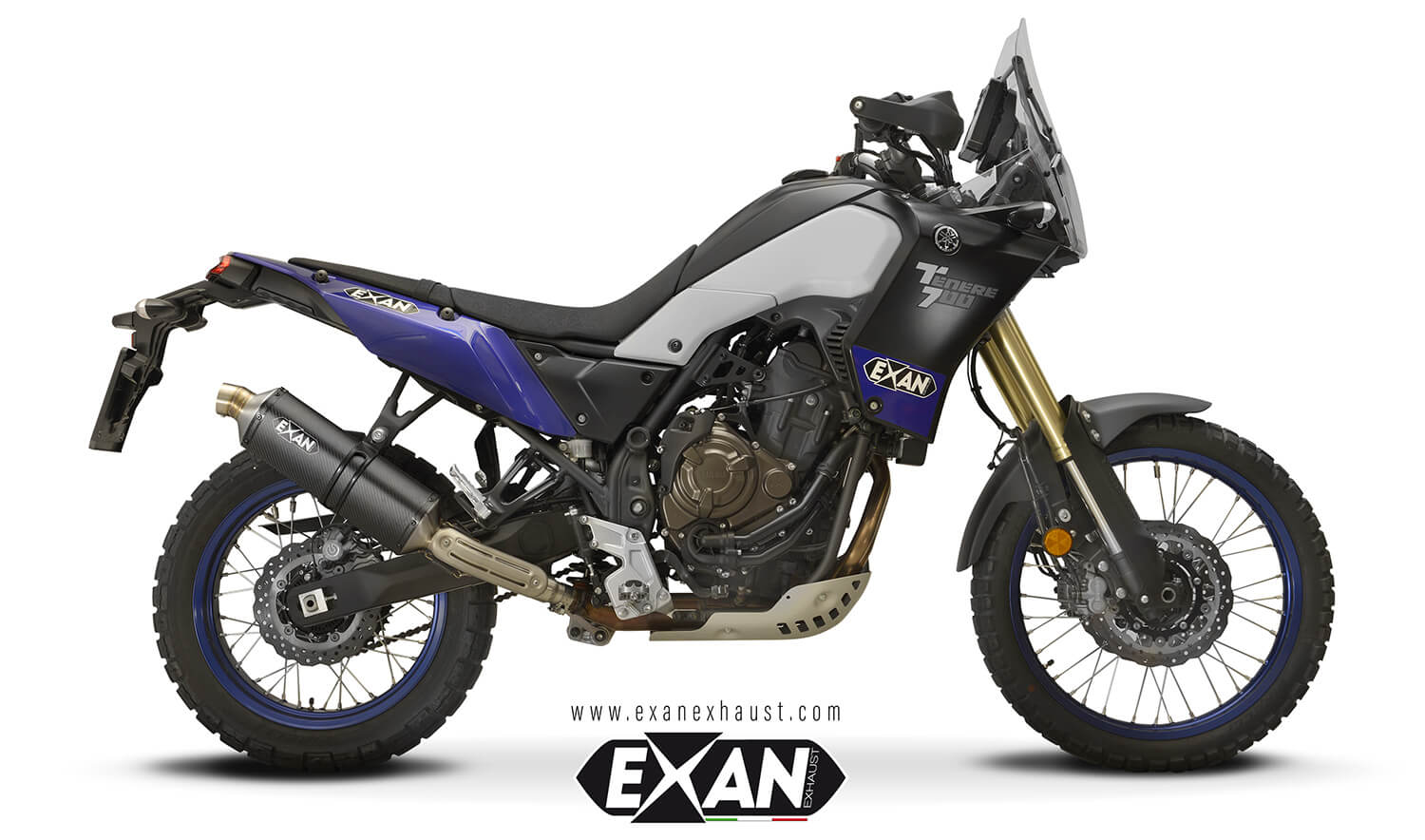 ESCAPE EXAN X-RALLY - BLACK STAINLESS STEEL - YAMAHA TENERE 700 (2021-24)