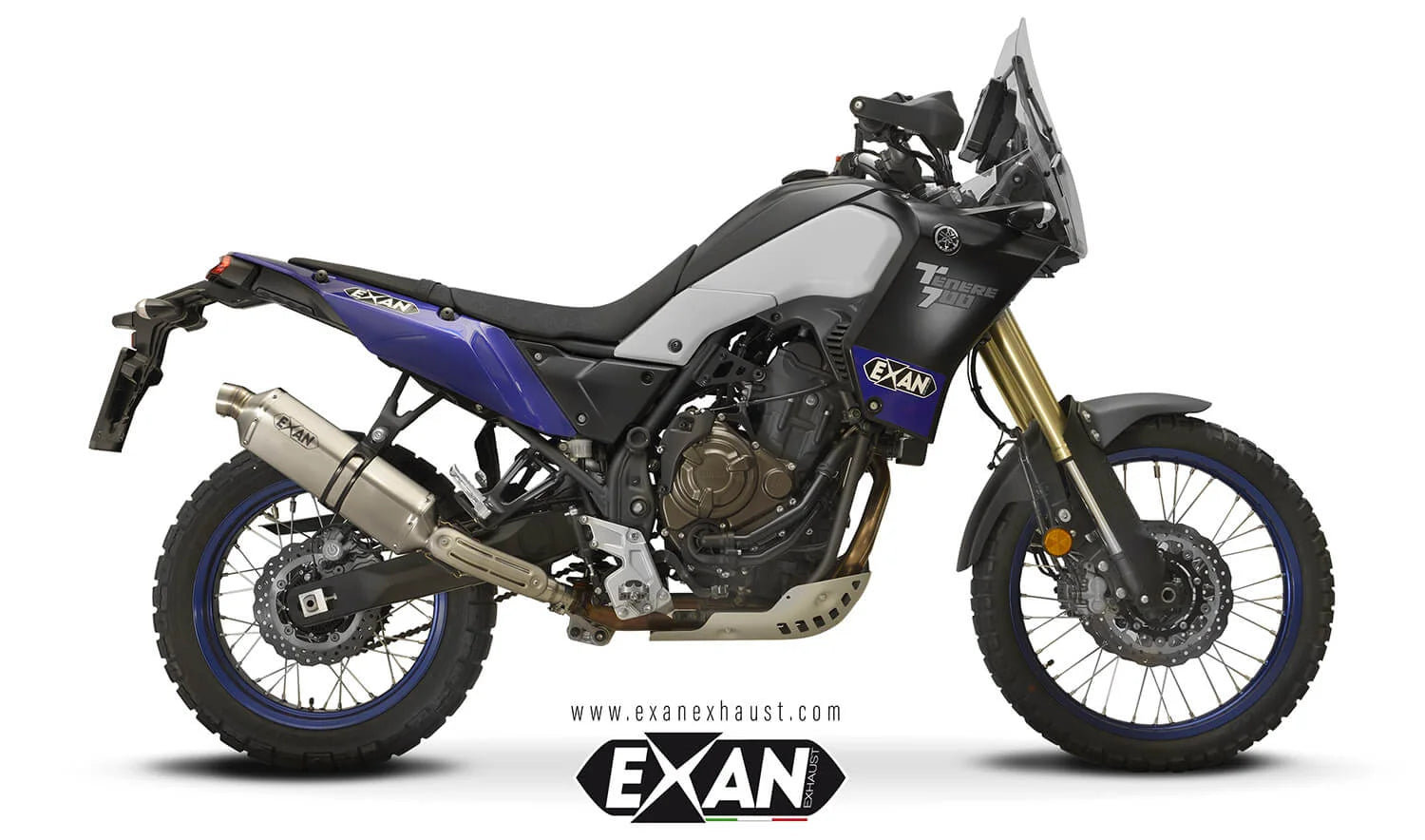 ESCAPE EXAN X-RALLY - TITANIUM - YAMAHA TENERE 700 (2021-24)
