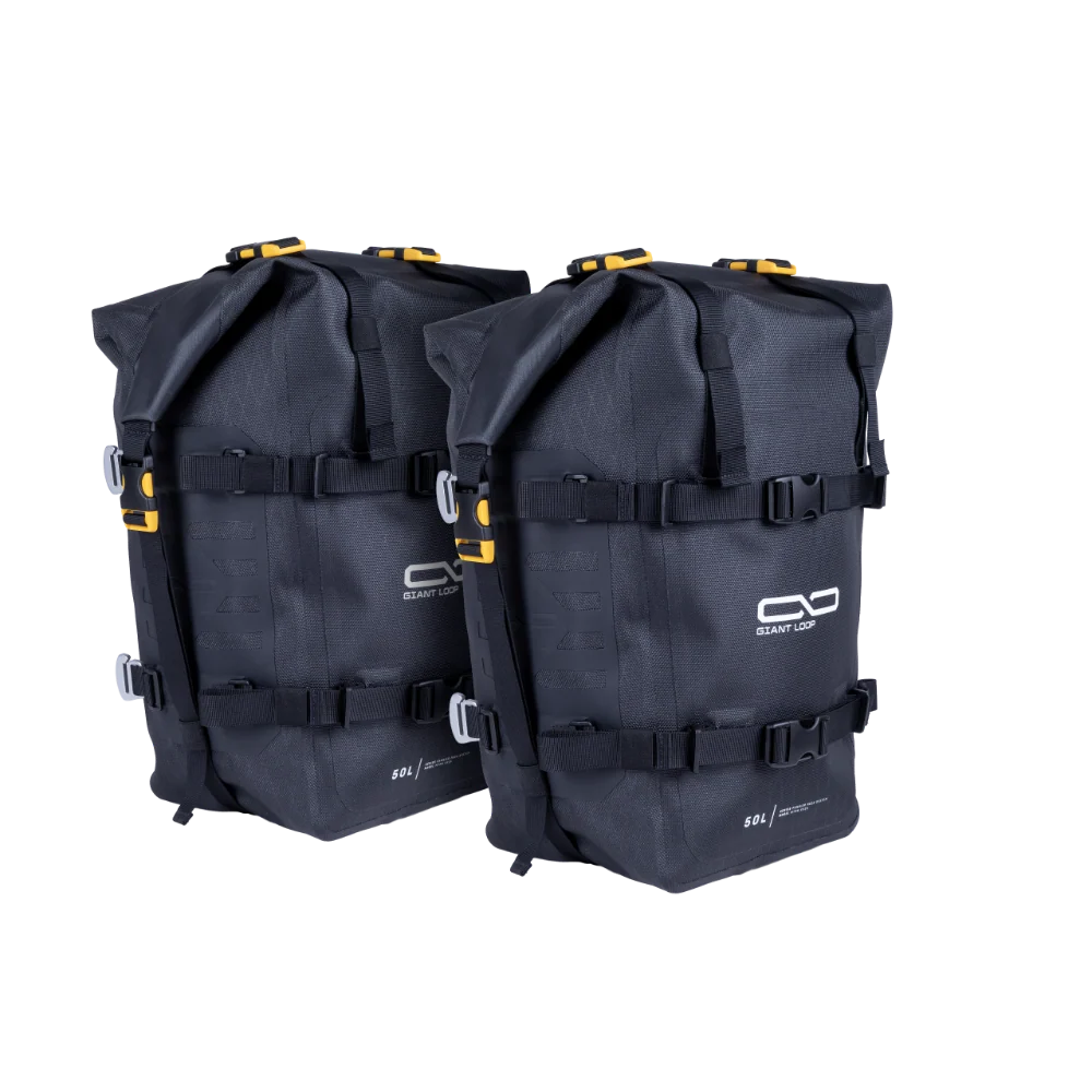 ALFORJAS LATERALES PARA MOTO MOTOTREKK PANNIERS 50L GIANT LOOP NEGRO