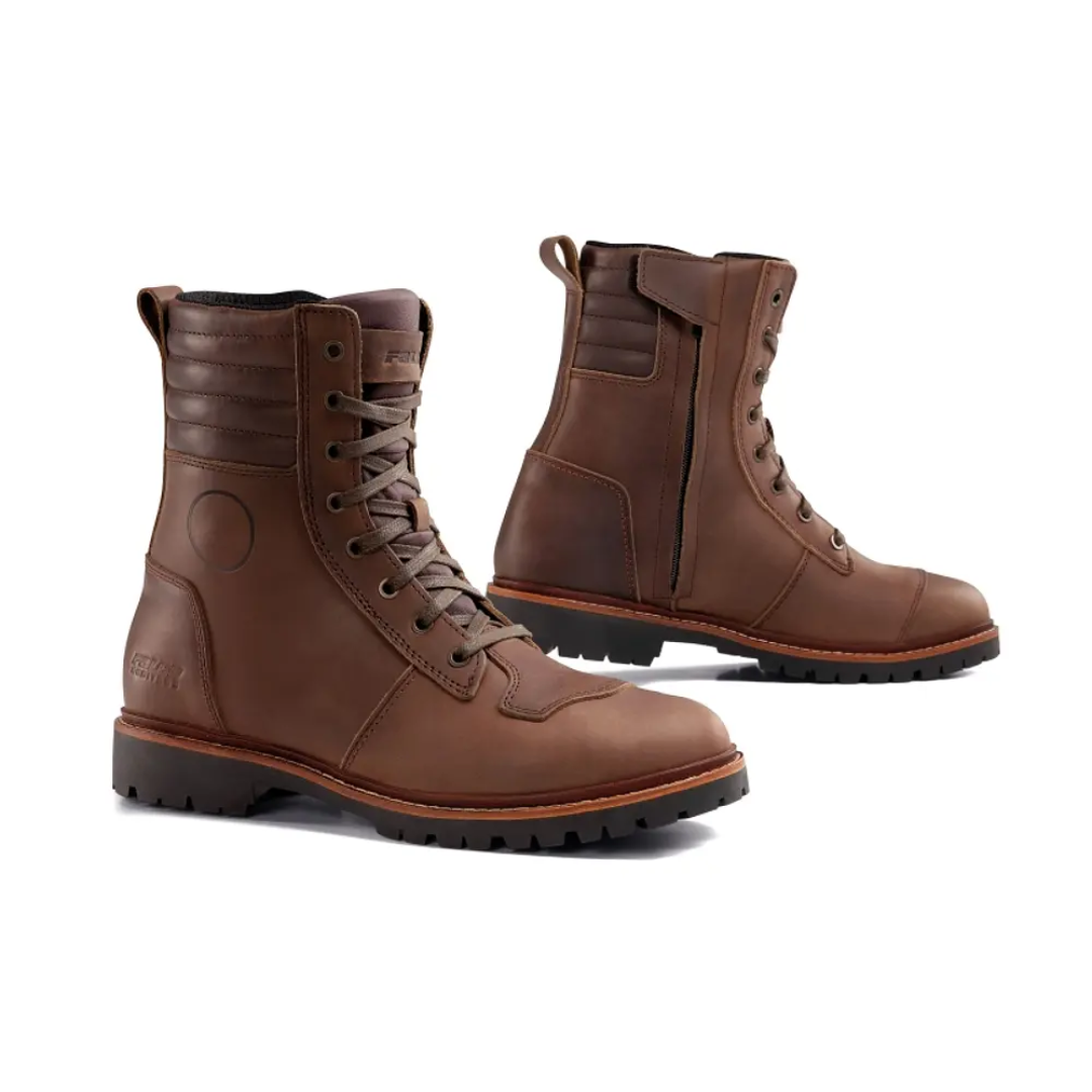ZAPATO DE MOTO FALCO ROOSTER CAFÉ