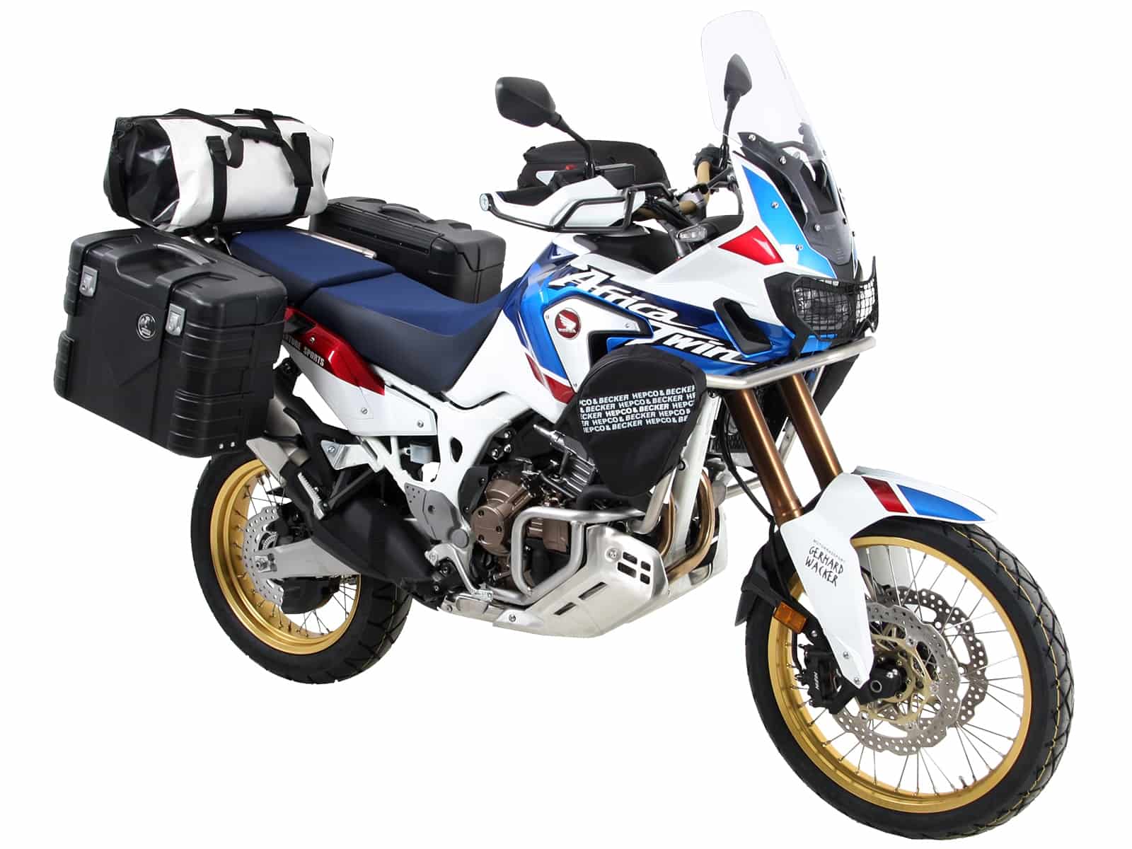 ANCLAJE MALETAS LATERALES PARA HONDA CRF1000L AFRICA TWIN ADVENTURE SPORTS (2018-2019) NEGRO HEPCO & BECKER