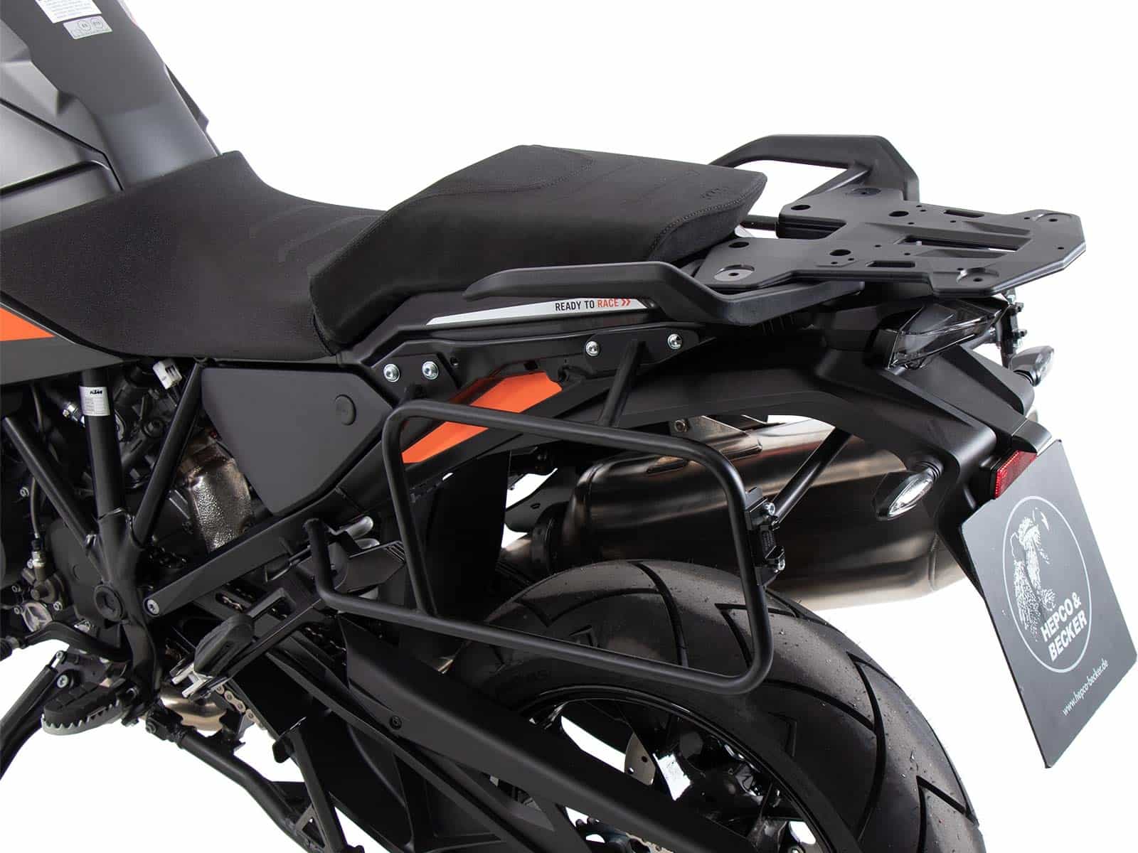 ANCLAJE MALETAS LATERALES PARA KTM 1290 SUPER ADVENTURE S/R (2021-2024) NEGRO HEPCO & BECKER