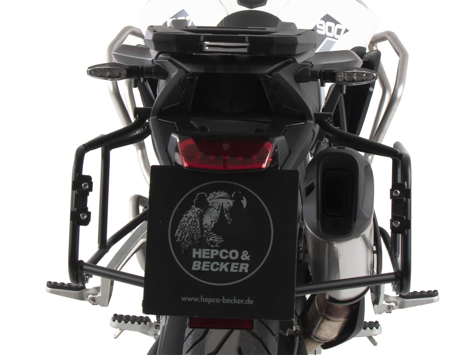 ANCLAJE MALETAS LATERALES PARA TRIUMPH TIGER 900 / RALLY / GT / PRO (2020-2023) NEGRO HEPCO & BECKER