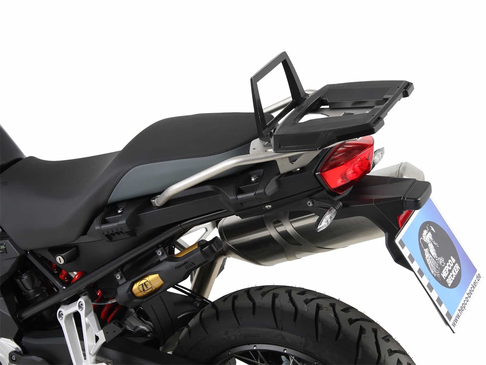 SOPORTE TOPCASE PARA BMW F 750 GS (2018-2023) FULL NEGRO HEPCO & BECKER