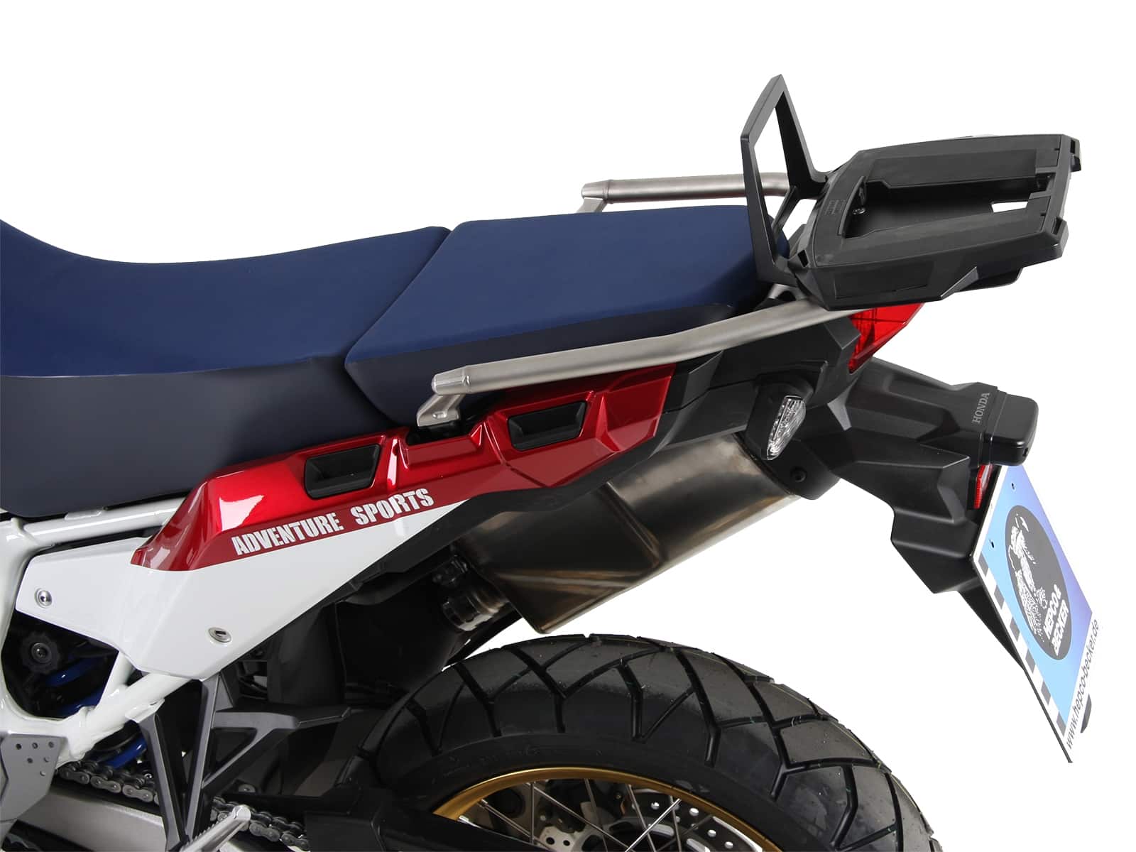 SOPORTE TOPCASE PARA HONDA CRF1000L AFRICA TWIN ADVENTURE SPORTS (2018-2019) NEGRO HEPCO & BECKER