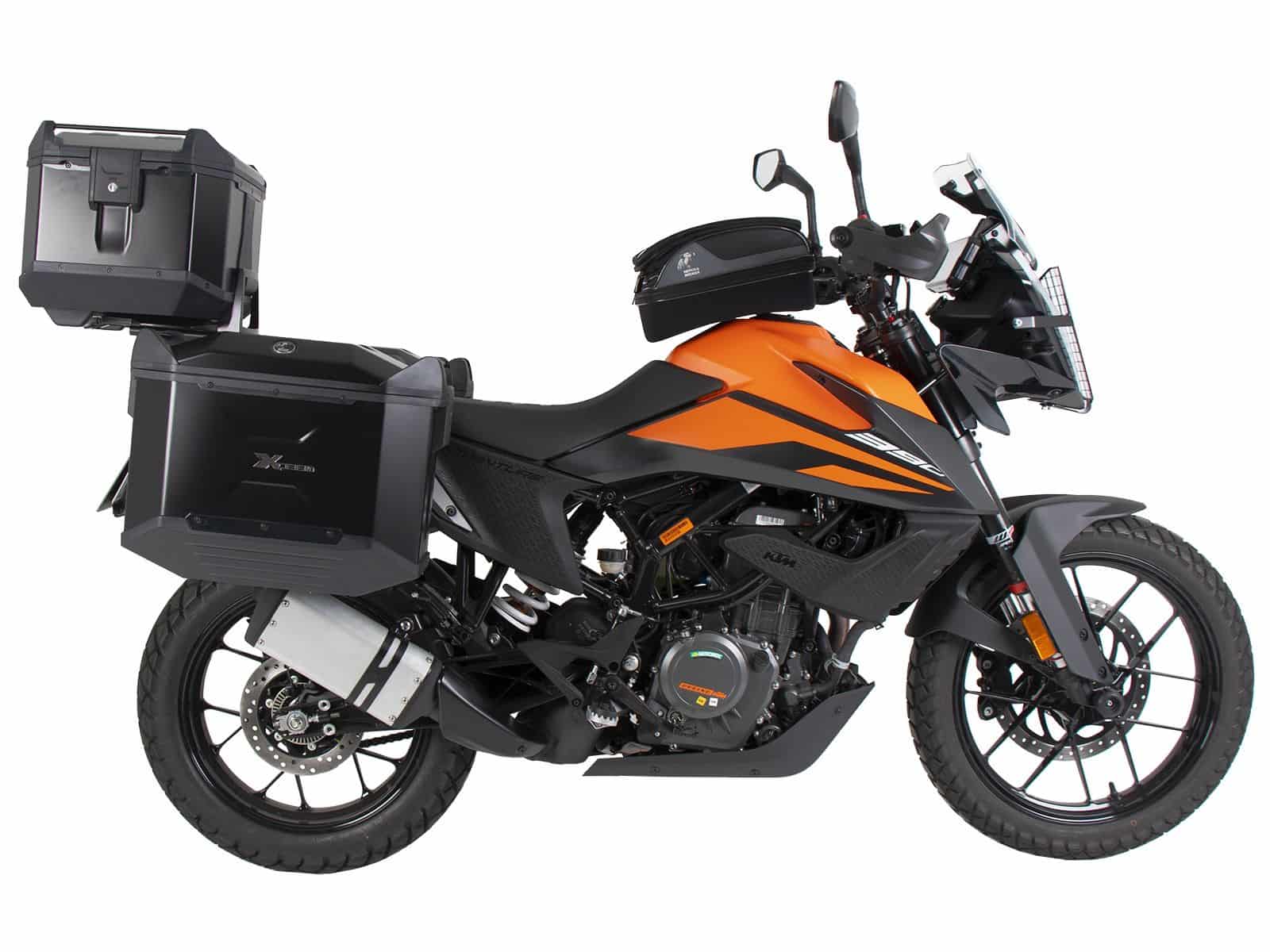 SOPORTE TOPCASE PARA KTM 390 ADVENTURE (2020-2024) NEGRO HEPCO & BECKER