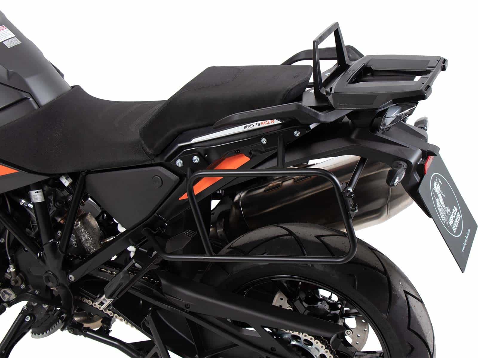 SOPORTE TOPCASE PARA KTM 1290 SUPER ADVENTURE S/R (2021-2024) NEGRO HEPCO & BECKER