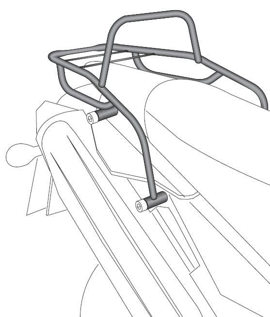 SOPORTE TOPCASE PARA YAMAHA XT 660 R/X (2007-2016) NEGRO HEPCO & BECKER