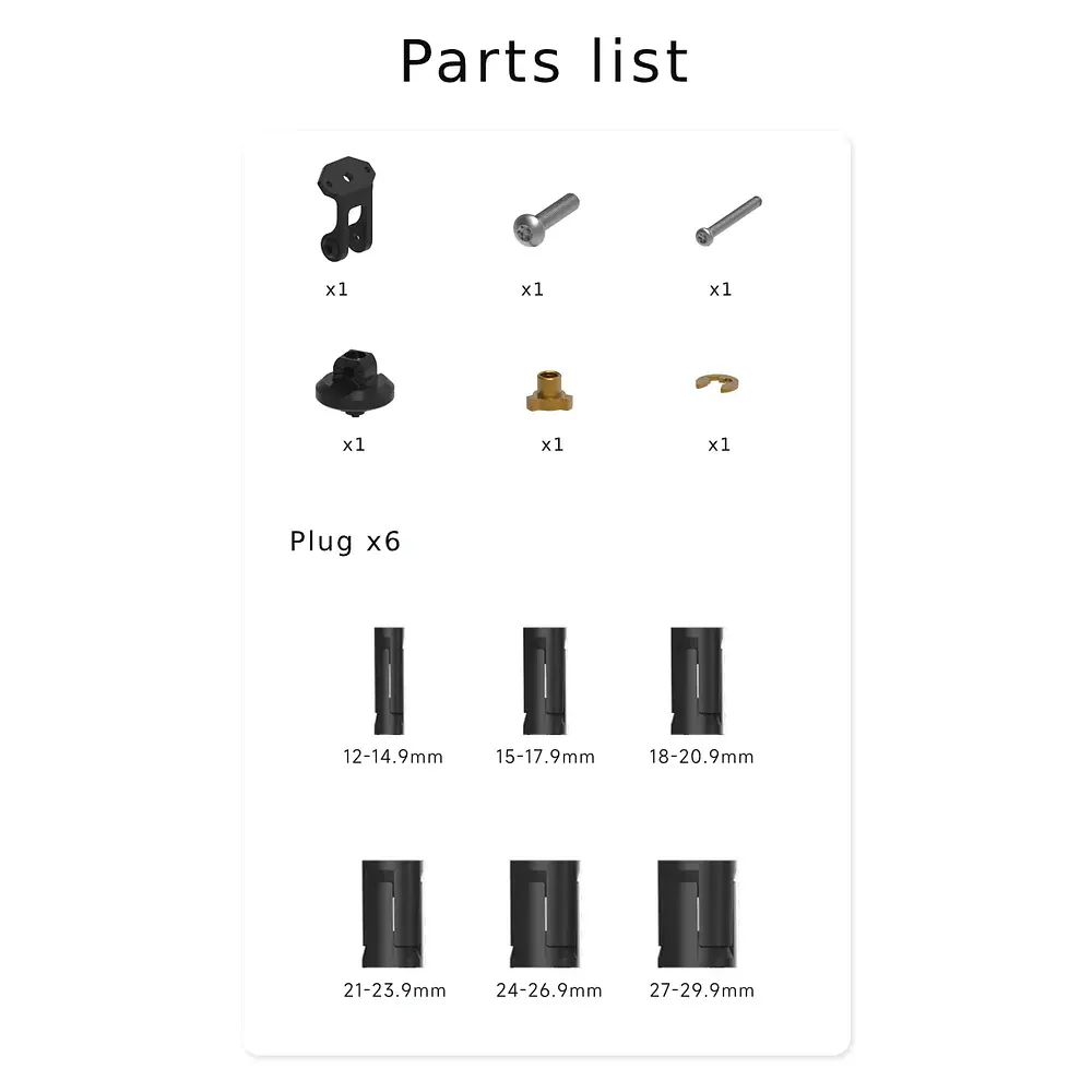 SOPORTE DE VASTAGO DE HORQUILLA CHIGEE PARA AIO-5 y AIO-6