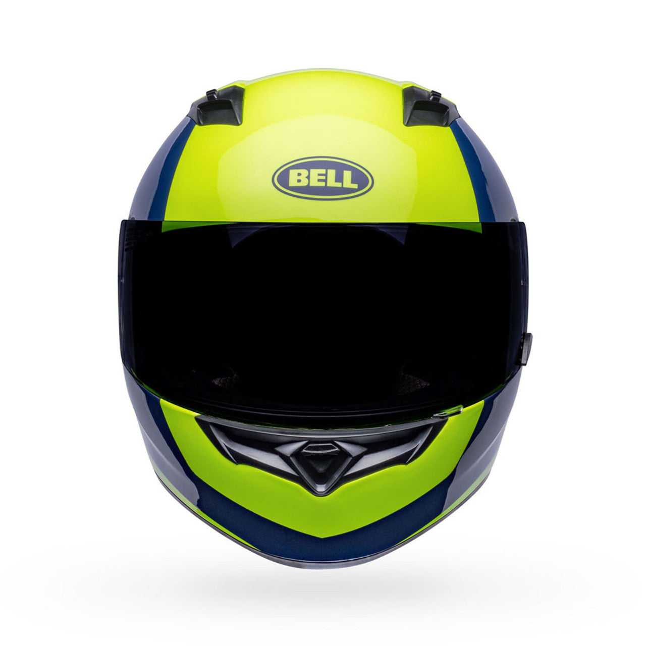 CASCO DE MOTO BELL QUALIFIER TURNPIKE HI-VIS/ NAVY YELLOW