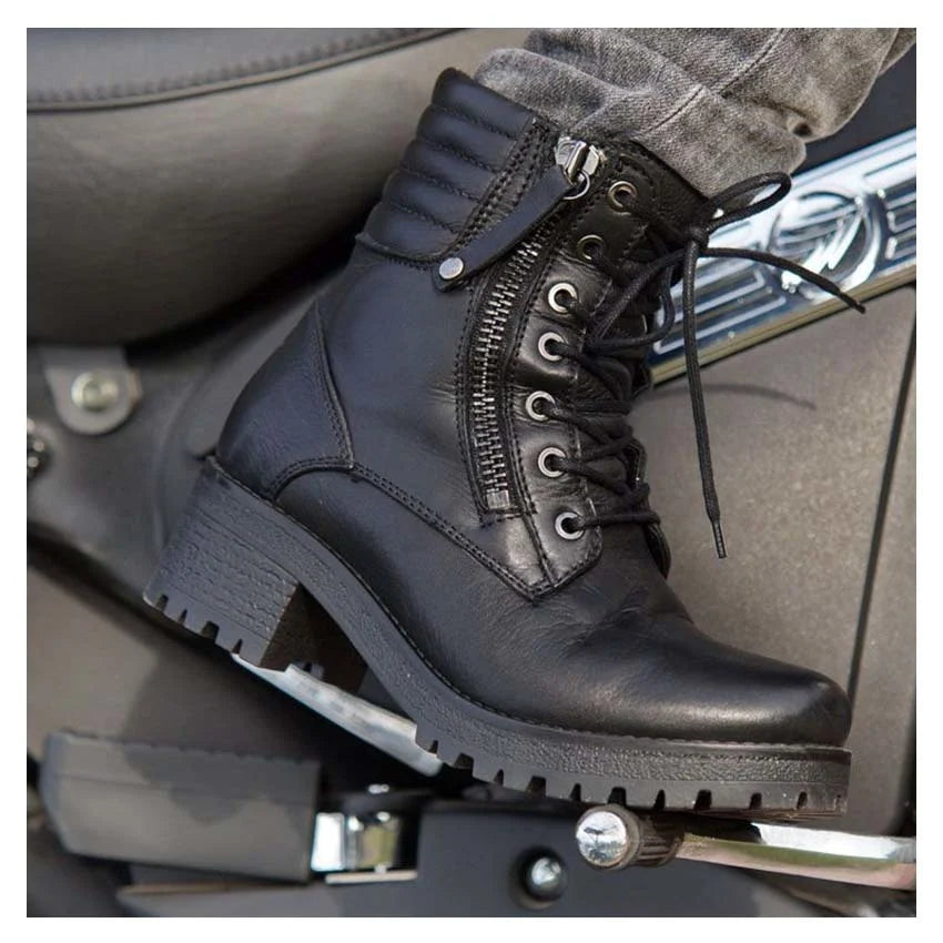 BOTAS DE MOTO PARA MUJER FALCO | MISTY BLACK