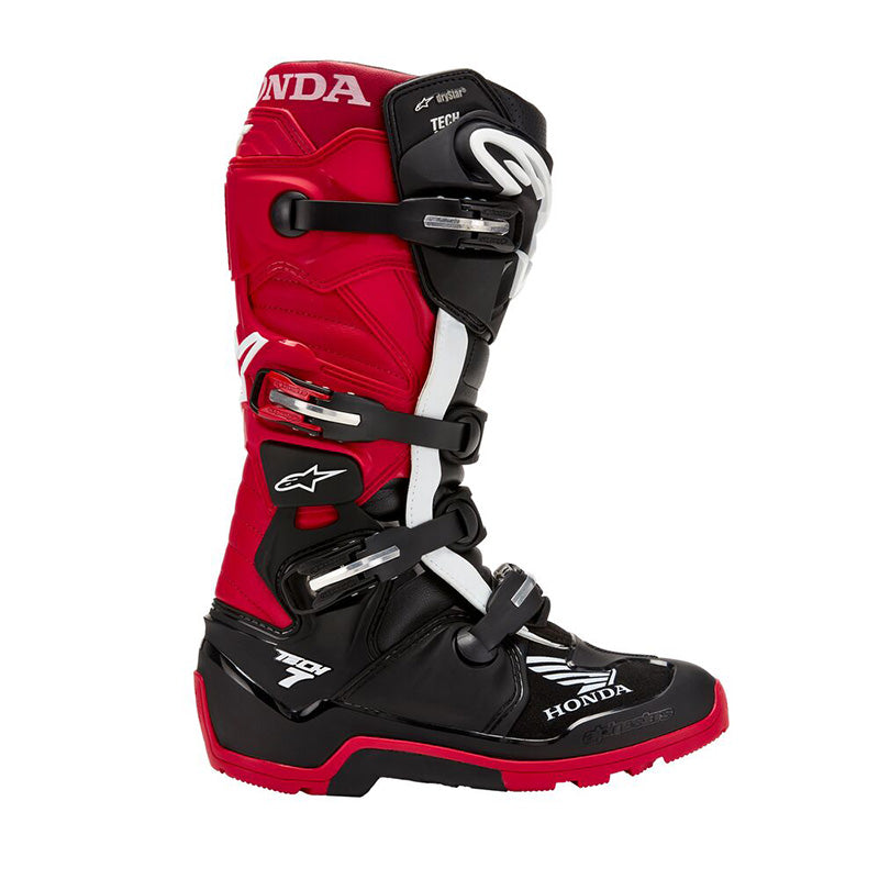 BOTAS DE MOTO ALPINESTARS HONDA TECH 7 ENDURO DRYSTAR NEGRO/ROJO