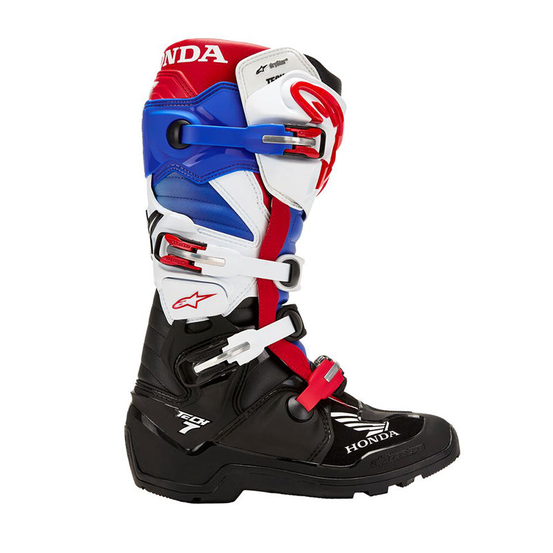 BOTAS DE MOTO ALPINESTARS HONDA TECH 7 ENDURO DRYSTAR NEGRO/AZUL/ROJO