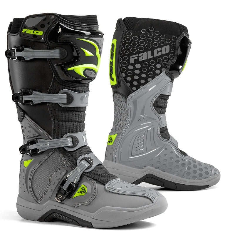 BOTA DE ENDURO FALCO | LEVEL 2 GREY/ FLUOR
