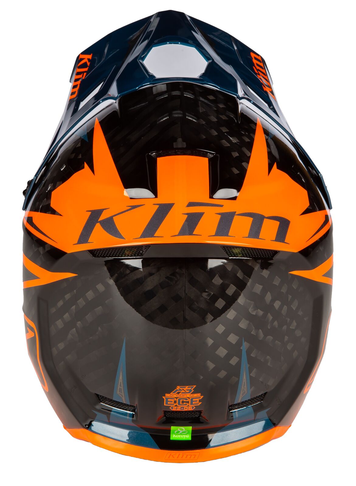 CASCO DE MOTO KLIM | F3 CARBON PRO OFF-ROAD STRIKER PETROL ORANGE