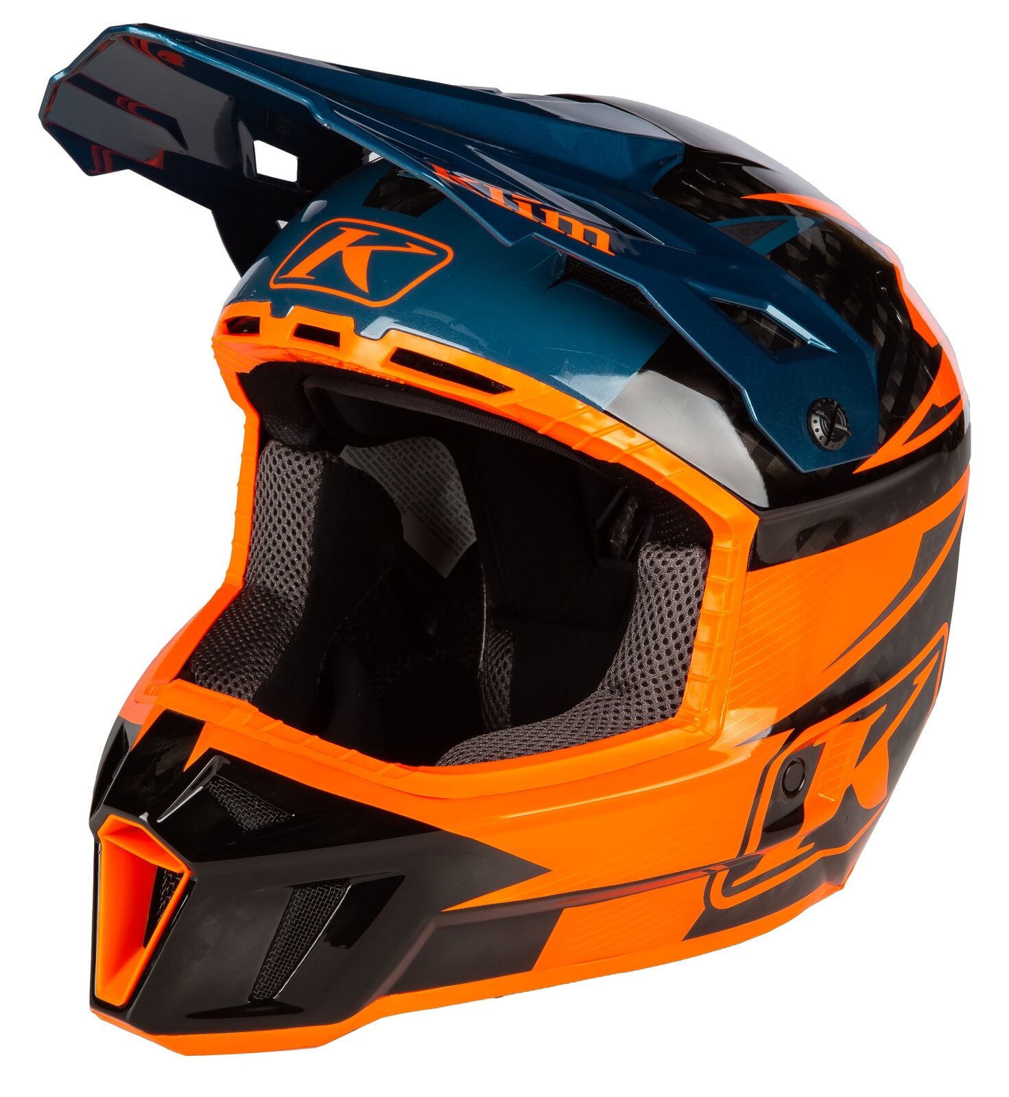 CASCO DE MOTO KLIM | F3 CARBON PRO OFF-ROAD STRIKER PETROL ORANGE