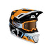 LEATT MOTORCYCLE HELMET 7.5 ORANGE + GOGGLES 4.5
