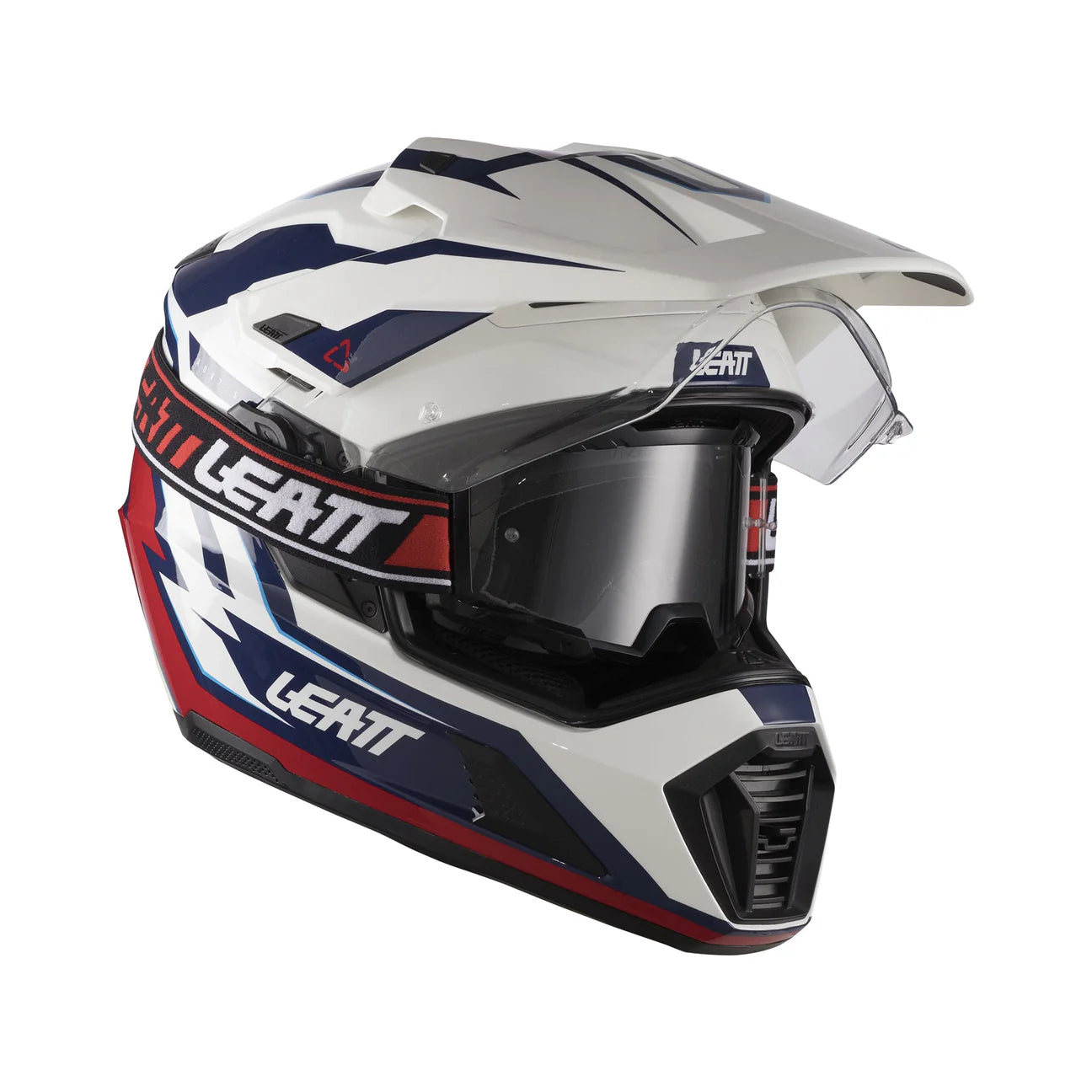 CASCO DE MOTO LEATT ADVENTURE 7.5 MÁS ANTIPARRAS 2.5 KIT ROYAL BLUE