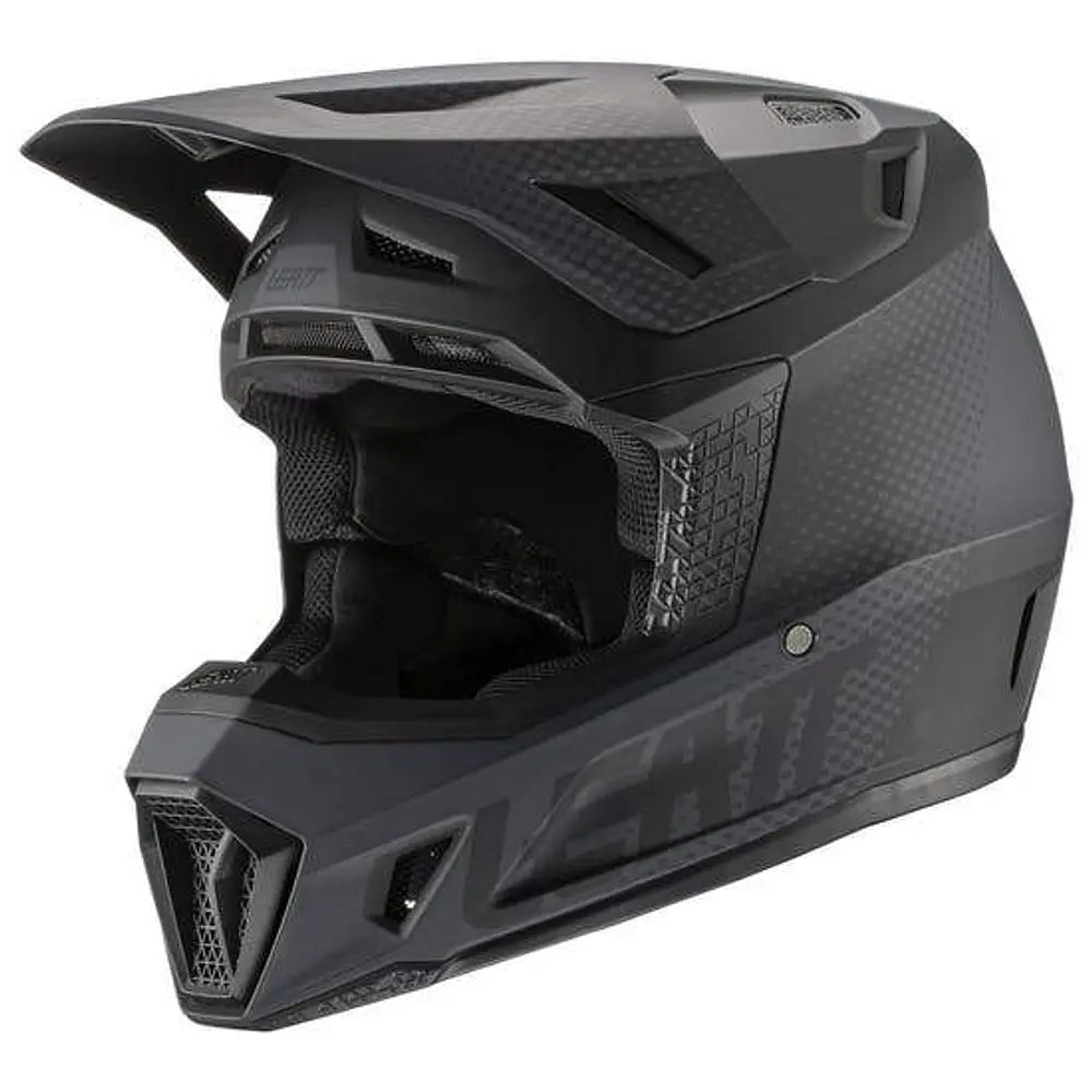 CASCO DE MOTO LEATT 7.5 BLACK + ANTIPARRAS 4.5