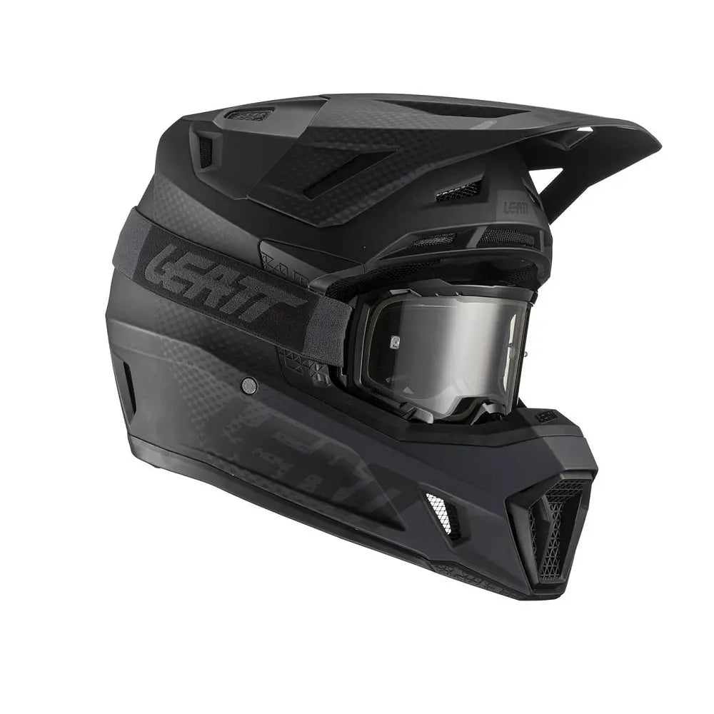 CASCO DE MOTO LEATT 7.5 BLACK + ANTIPARRAS 4.5