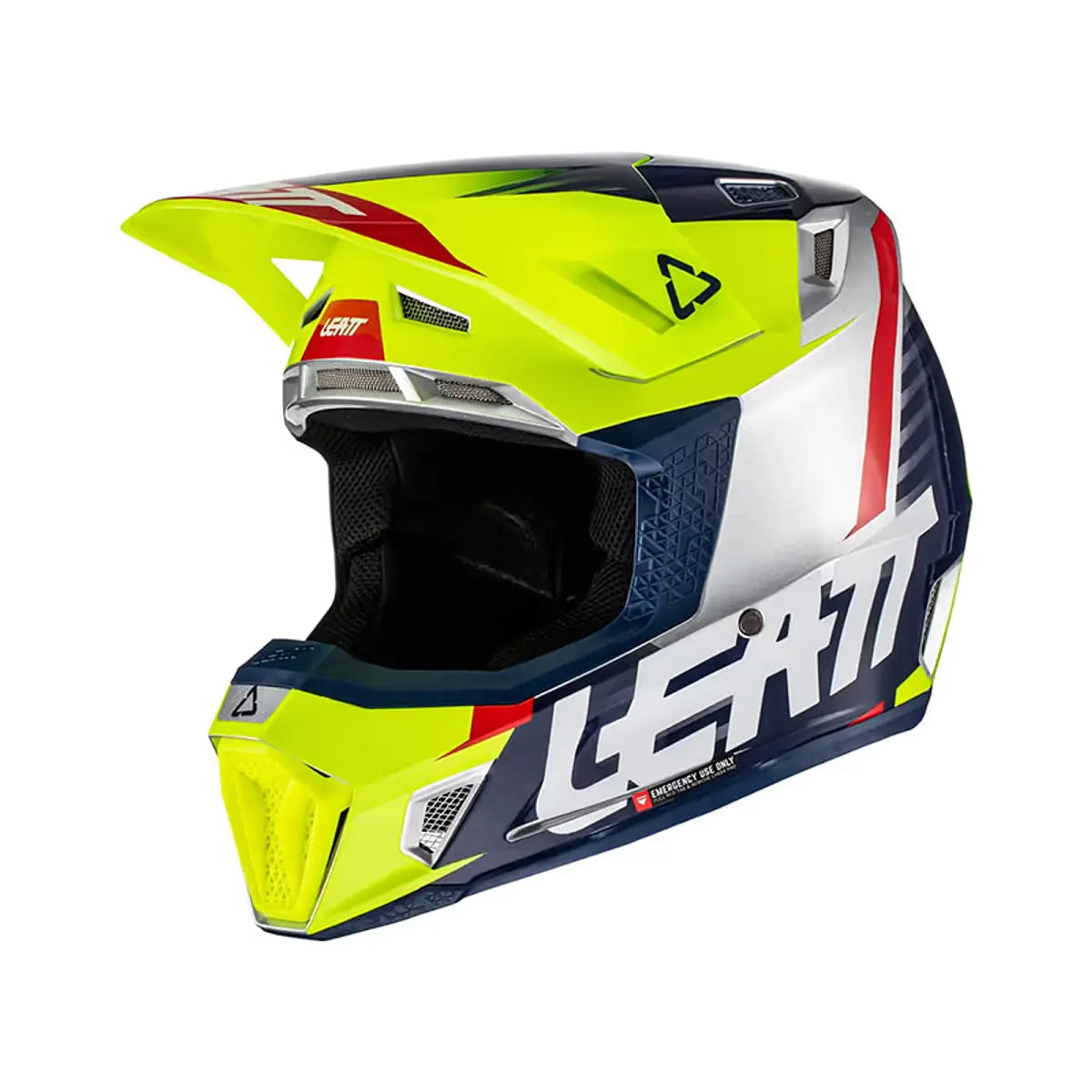 CASCO DE MOTO LEATT 7.5 LIME + ANTIPARRAS 4.5