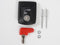 CERRADURA DE TAPA HEPCO&BECKER NEGRA PARA MALETAS JUNIOR / XPLORER / EXCLUSIV / ALU STANDARD
