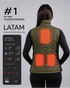 WANDERWARM WOMEN'S HEATED THERMAL SLEEVE JACKET | DUAL-PRO ANDORRA® VEST
