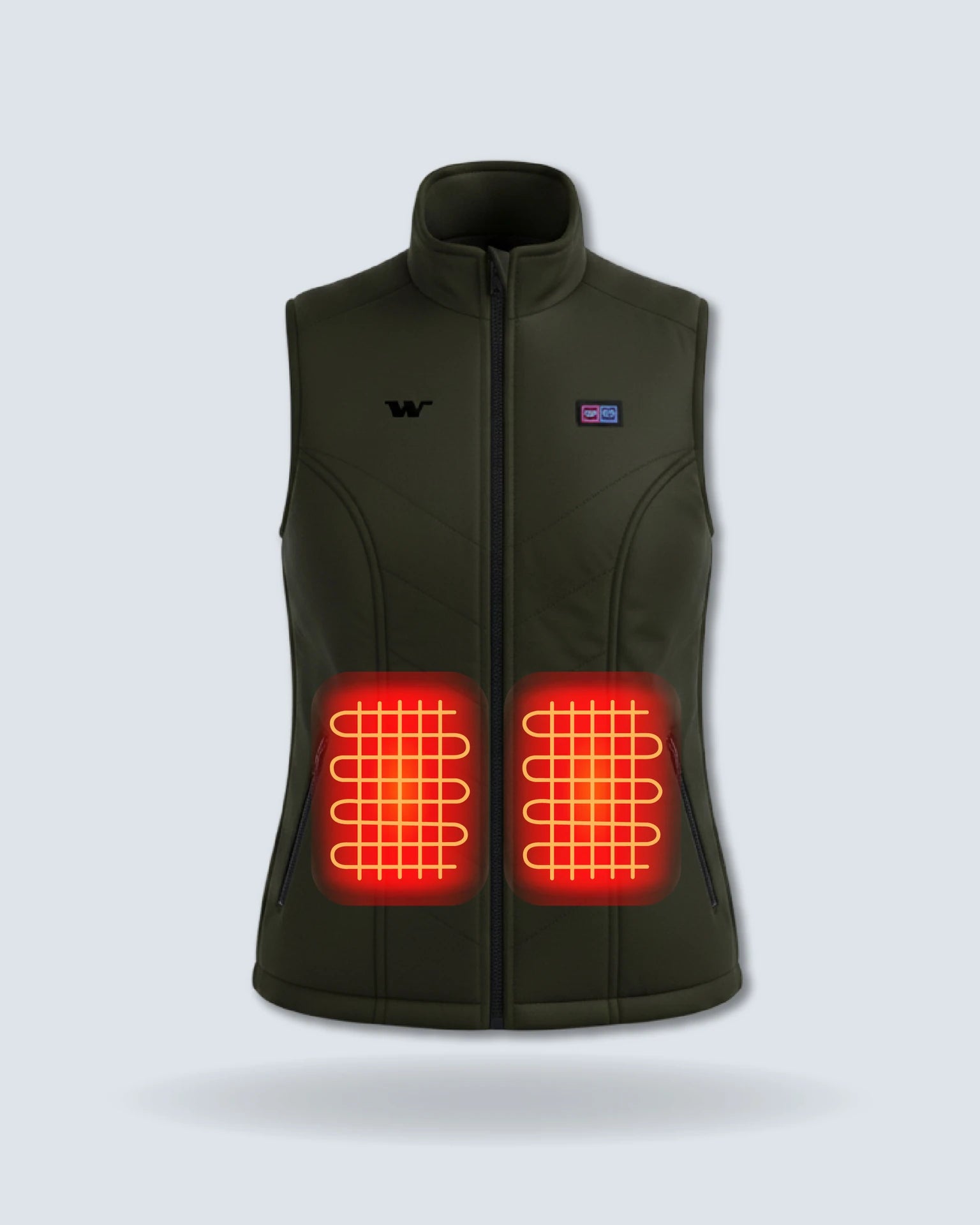 WANDERWARM WOMEN'S HEATED THERMAL SLEEVE JACKET | DUAL-PRO ANDORRA® VEST