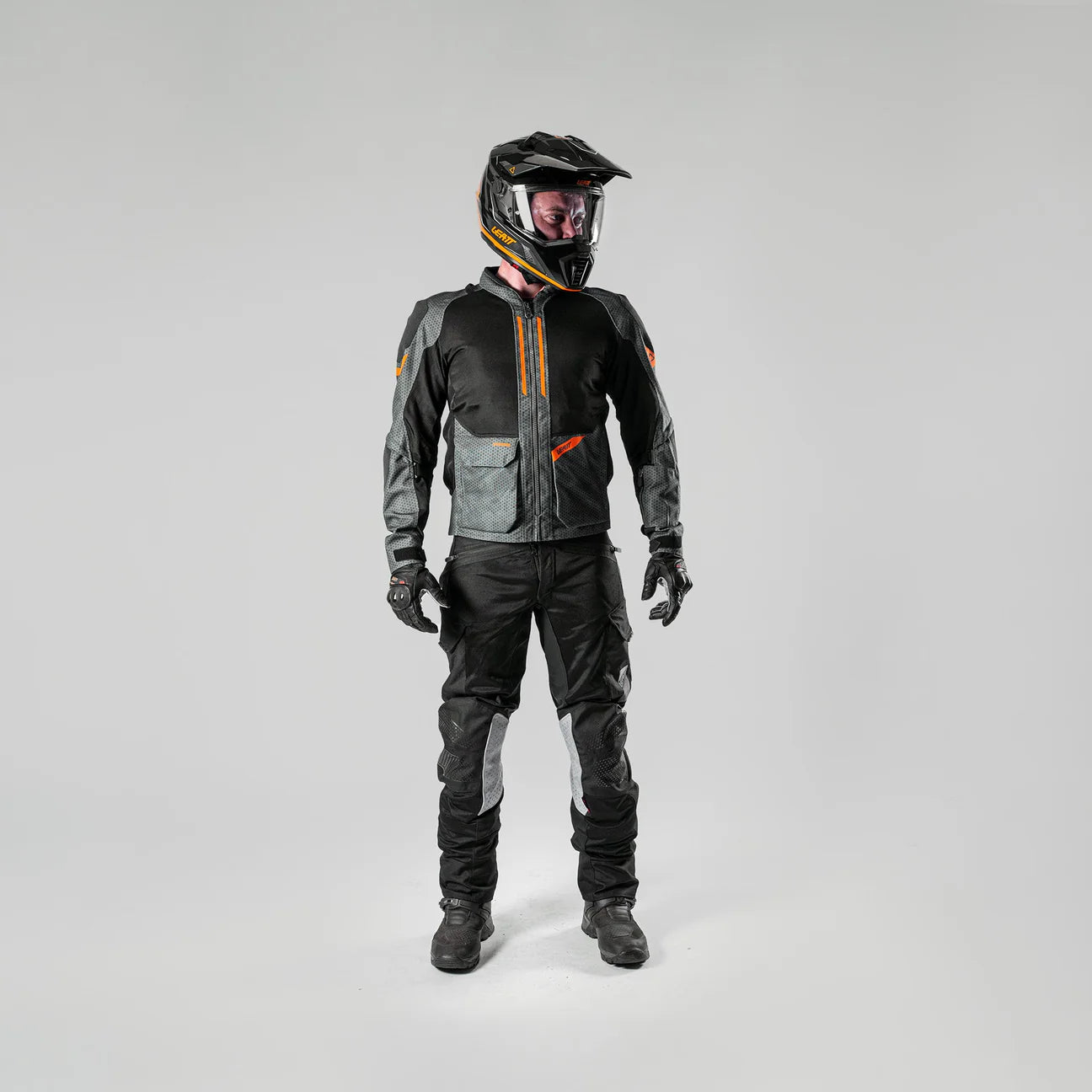 LEATT ADVENTURE FLOWTOUR 4.5 IRON MOTORCYCLE JACKET