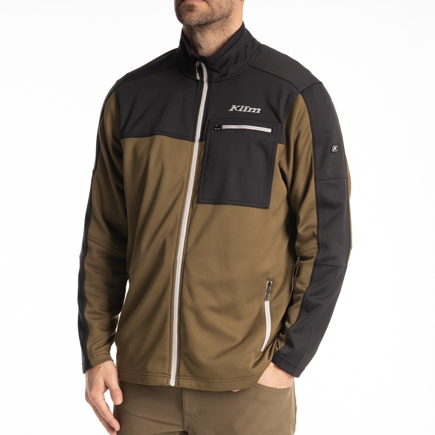 KLIM SECOND LAYER JACKET | GLACIER | DARK OLIVE BLACK