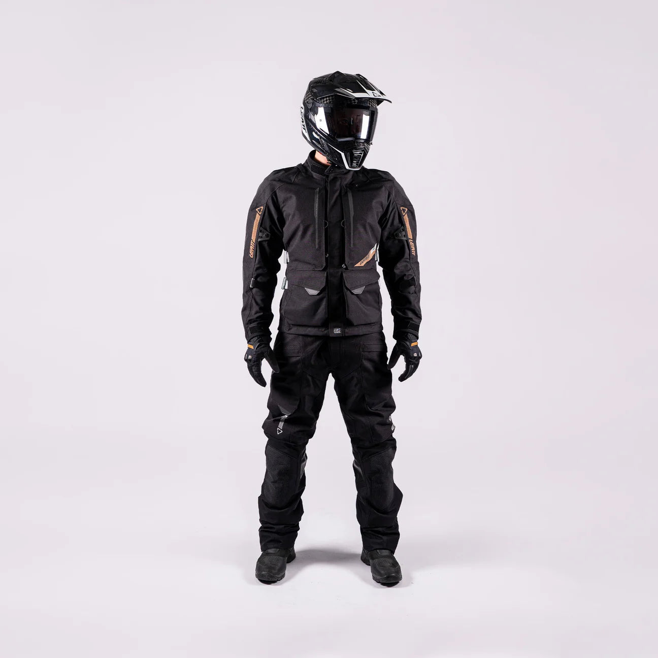 LEATT ADVENTURE DRITOUR 5.5 STEALTH BLACK GRAY MOTORCYCLE JACKET