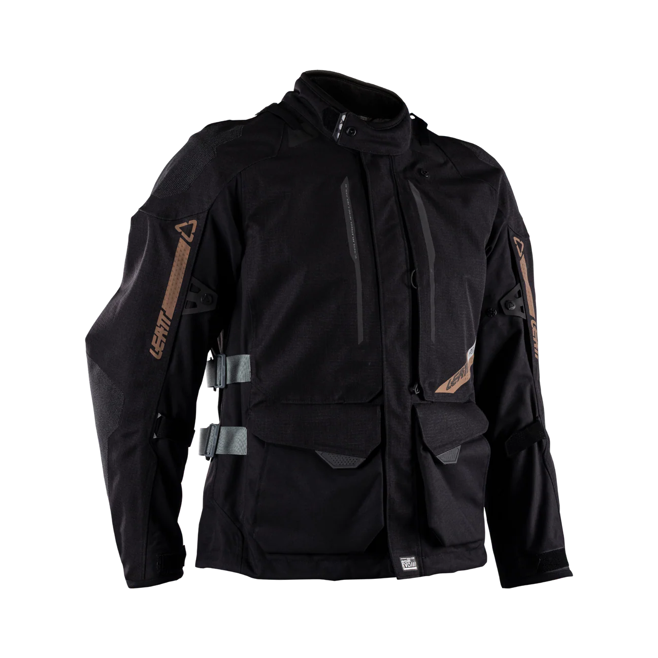 LEATT ADVENTURE DRITOUR 5.5 STEALTH BLACK GRAY MOTORCYCLE JACKET