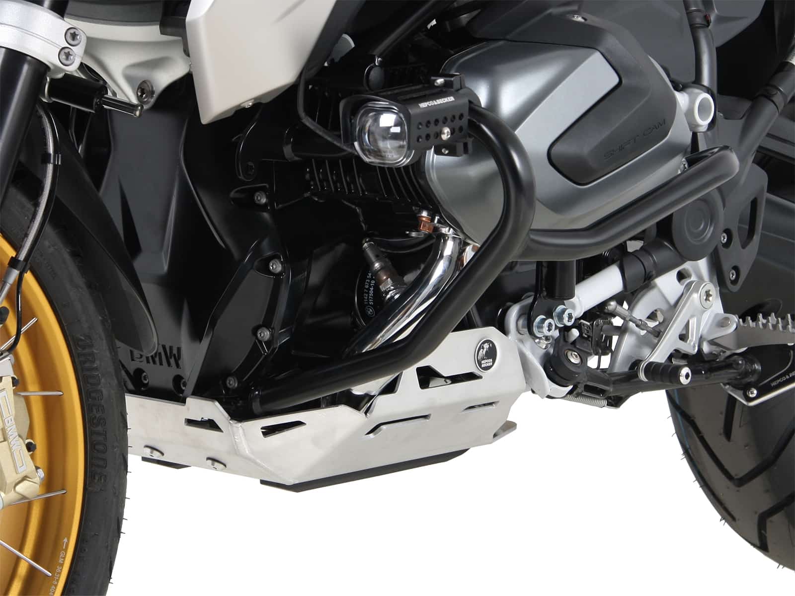 DEFENSA DE MOTOR PARA BMW R 1250 GS (2018-2023) NEGRA HEPCO & BECKER