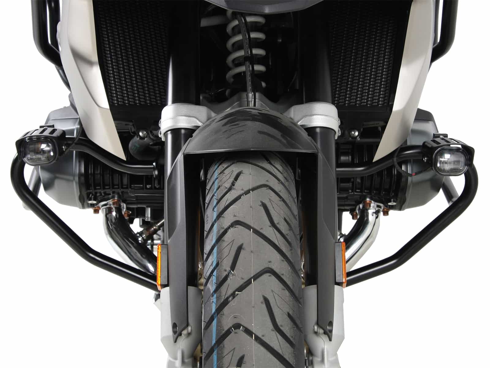 DEFENSA DE MOTOR PARA BMW R 1250 GS (2018-2023) NEGRA HEPCO & BECKER