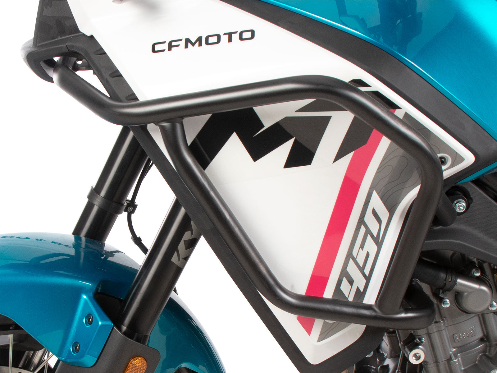 DEFENSA ESTANQUE PARA CF MOTO 450 MT (2024->) NEGRA HEPCO & BECKER