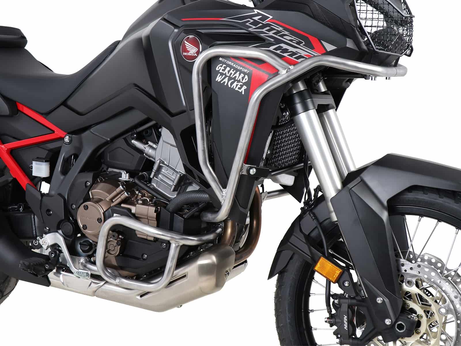 DEFENSA ESTANQUE PARA HONDA CRF 1100 L AFRICA TWIN (2019-2023) INOX HEPCO & BECKER