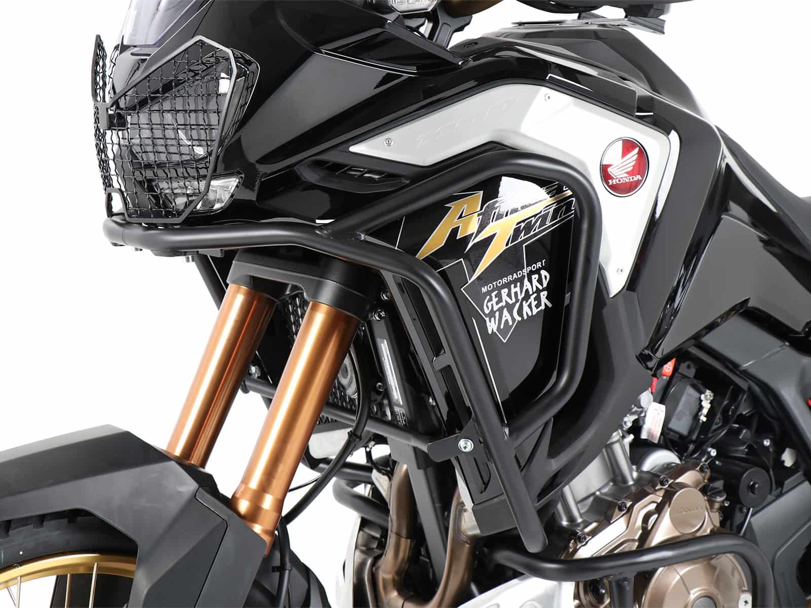 DEFENSA ESTANQUE PARA HONDA CRF 1100L AFRICA TWIN ADVENTURE SPORTS (2020-2023) NEGRA HEPCO & BECKER