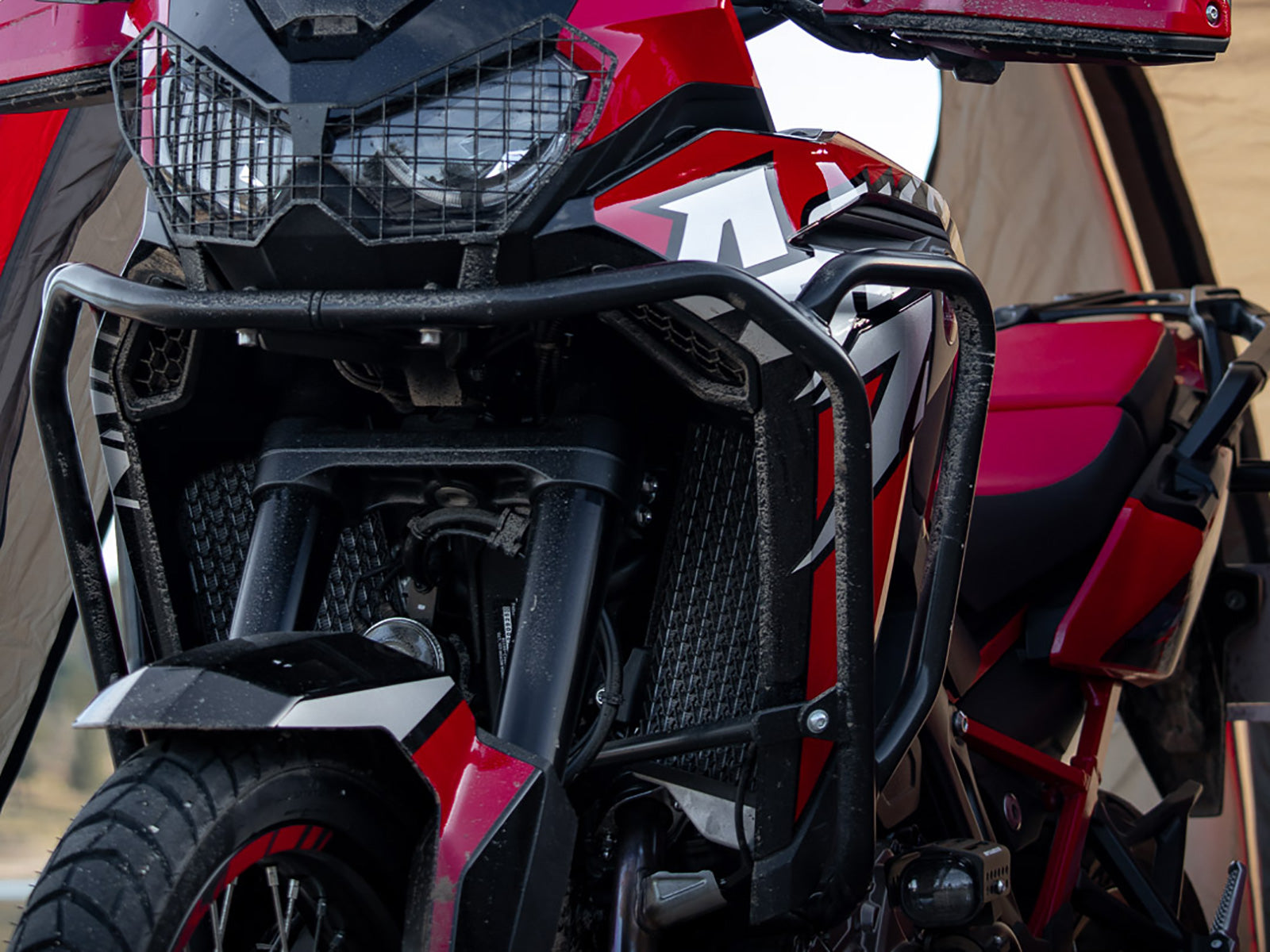 DEFENSA ESTANQUE PARA HONDA CRF 1100 L AFRICA TWIN (2019-2023) NEGRA HEPCO & BECKER