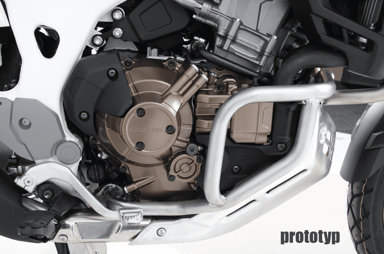 DEFENSA DE MOTOR PARA HONDA CRF1000L AFRICA TWIN ADVENTURE SPORTS (2018-2019) INOX HEPCO & BECKER