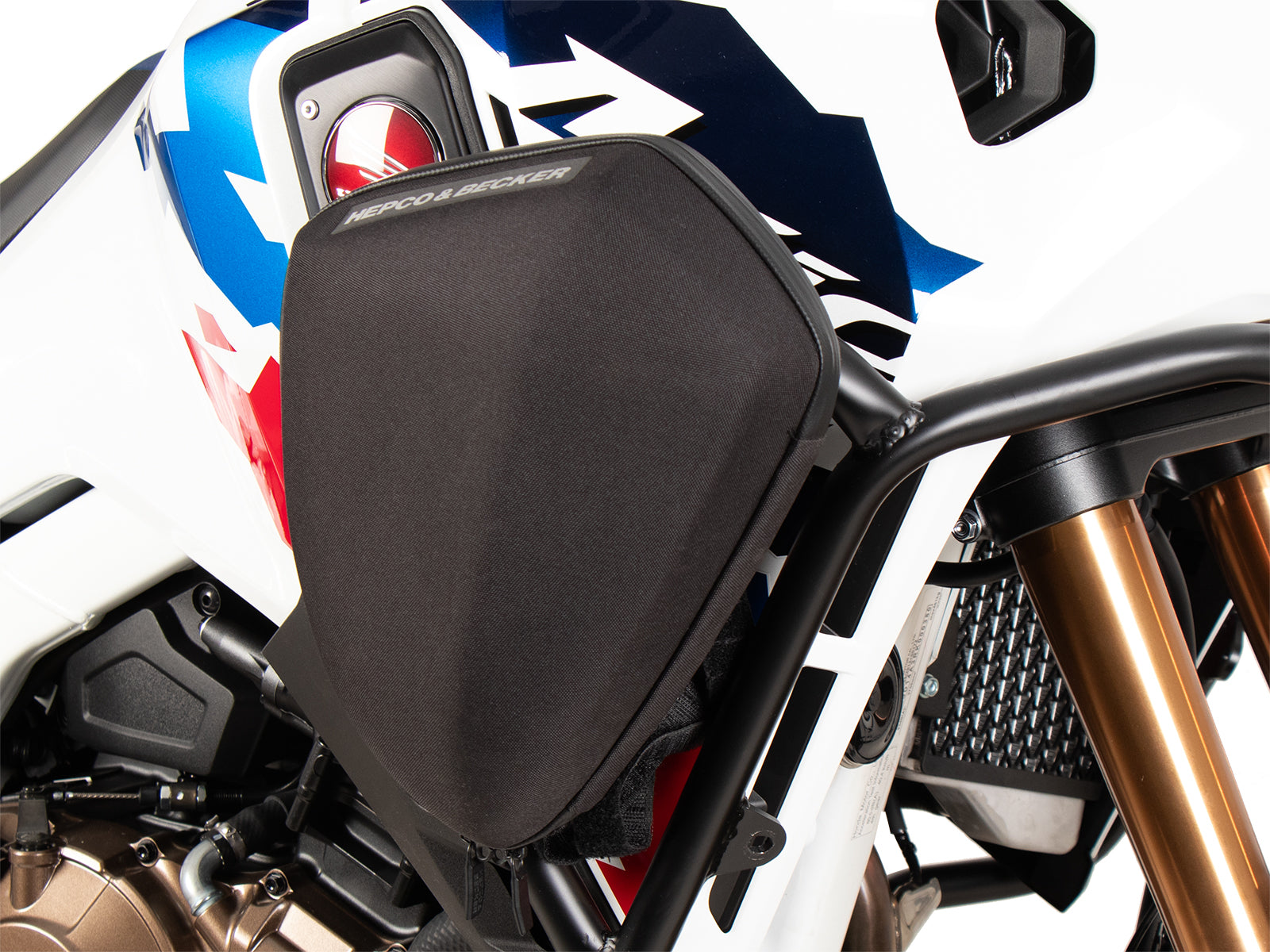 DEFENSA ESTANQUE PARA HONDA CRF 1100L AFRICA TWIN ADVENTURE SPORTS (2024->) NEGRA HEPCO & BECKER