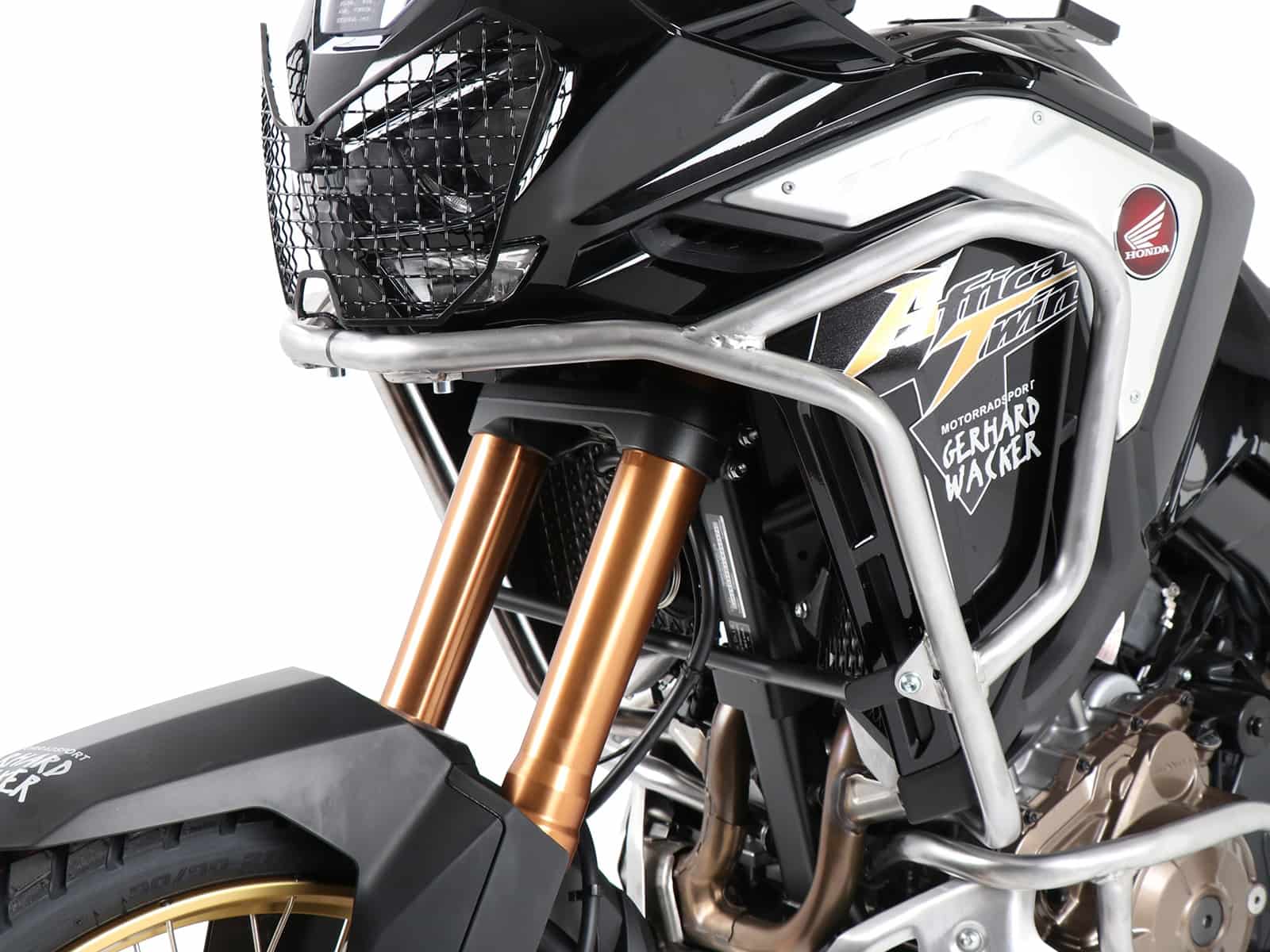 DEFENSA ESTANQUE PARA HONDA CRF 1100L AFRICA TWIN ADVENTURE SPORTS (2020-2023) INOX HEPCO & BECKER