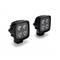 DENALI S4 LED FOG LIGHTS + STANDARD HARNESS + 22MM-29MM BUMPER BRACKET