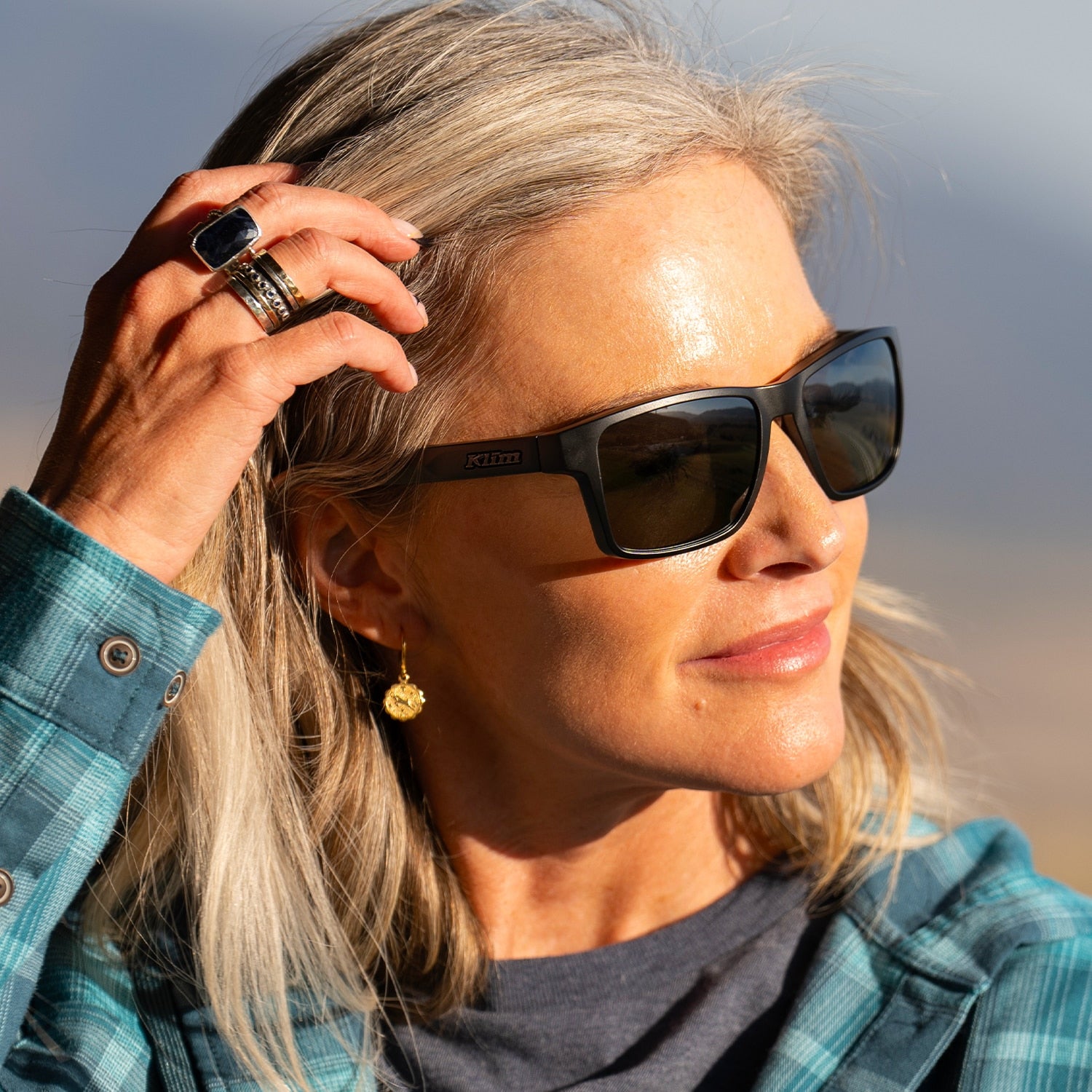 ANTEOJOS DE SOL KLIM IGNITION MATTE BLACK | SMOKE POLARIZED